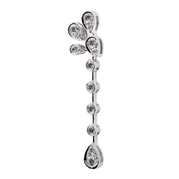 Chaumet Josephine Aigrette Imperiale Diamond Earrings in 18K White Gold