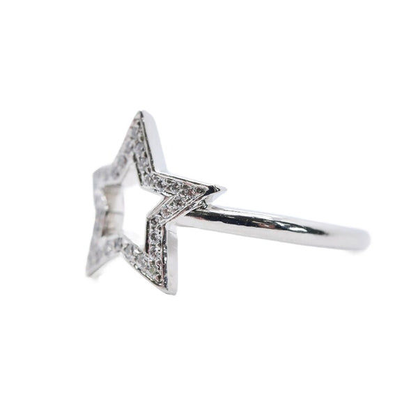 Authentic Tiffany & Co 0.15ctw Diamond Star Ring in Platinum Vintage