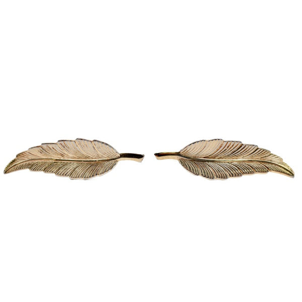 Vintage Tiffany & Co Gold Vermeil Leaf Earrings