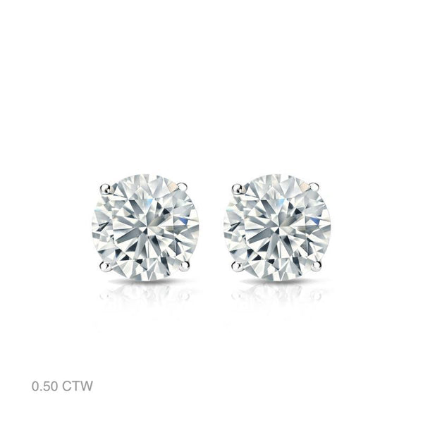 Classic Natural Diamond Stud Earrings