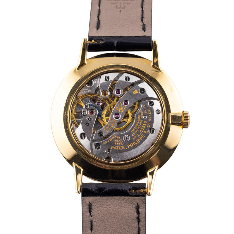 Patek Philippe Calatrava Reference 3468 Mens 18 Karat Gold Wrist Watch Vintage