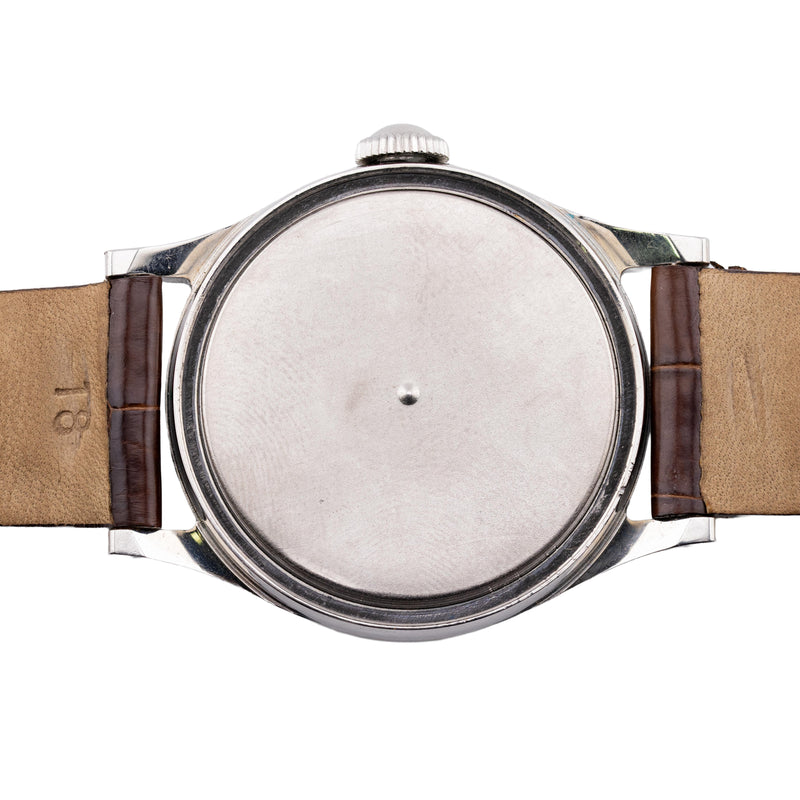 Rare Patek Philippe Reference 565 Stainless Steel Oversized Mens Wrist Watch