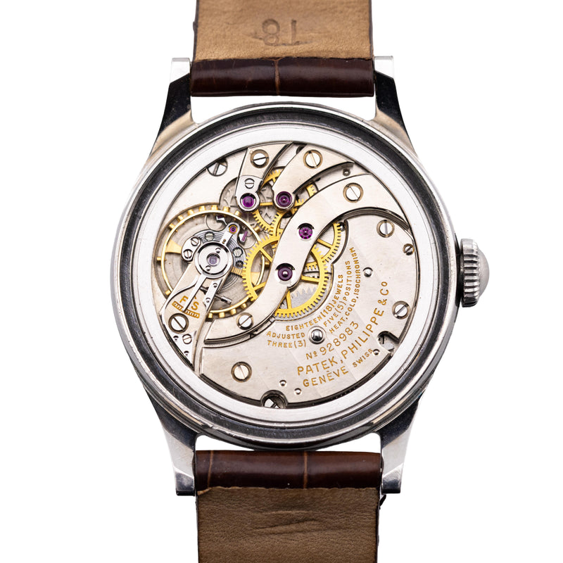 Rare Patek Philippe Reference 565 Stainless Steel Oversized Mens Wrist Watch