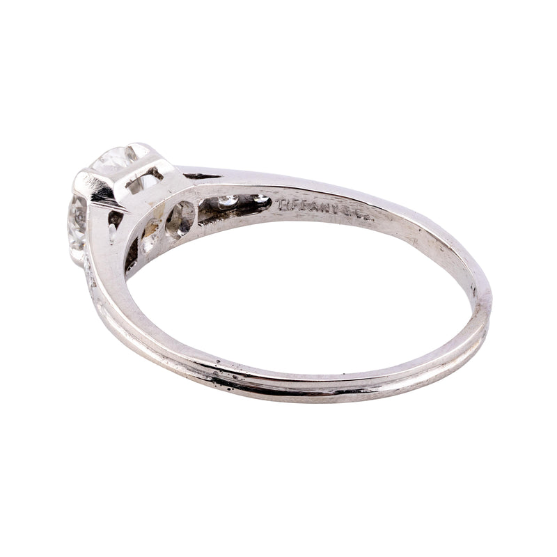 Tiffany & Company Vintage 0.95ctw Diamond Engagement Ring in Platinum