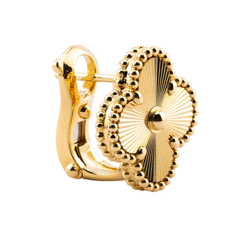 Van Cleef & Arpels Vintage Alhambra Earrings in 18 Karat Yellow Gold