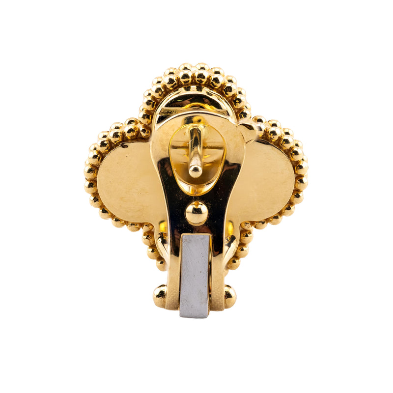 Van Cleef & Arpels Vintage Alhambra Earrings in 18 Karat Yellow Gold