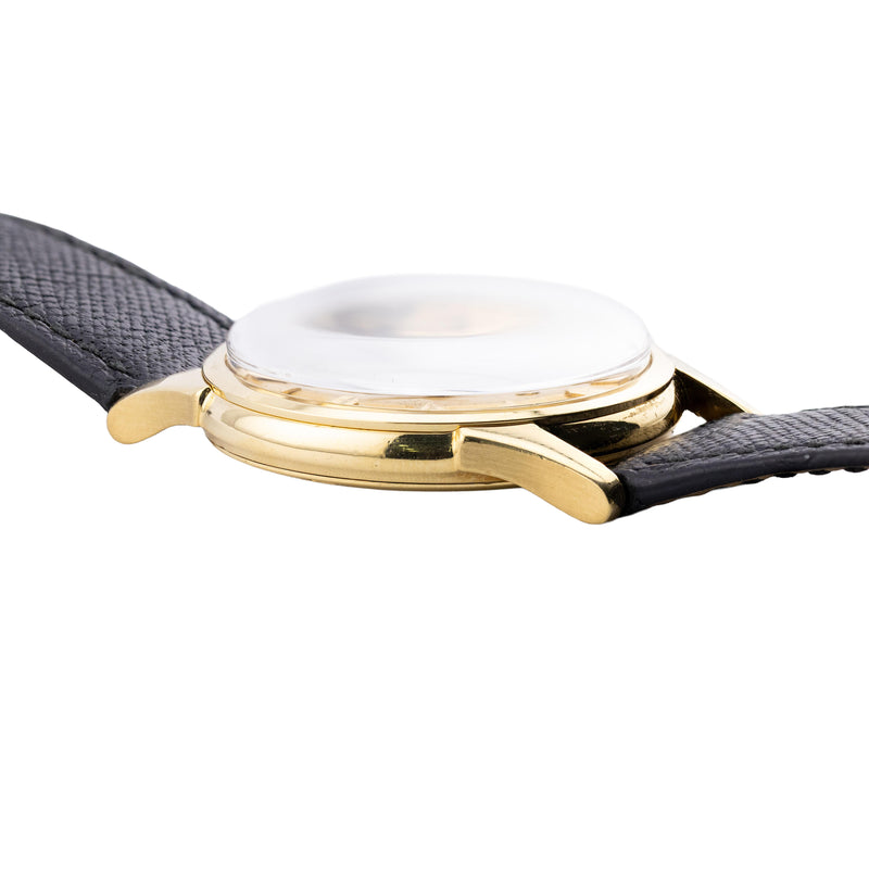 Vintage Omega Constellation DeLuxe Pie Pan 18 Karat Gold Mens Watch Circa 1959