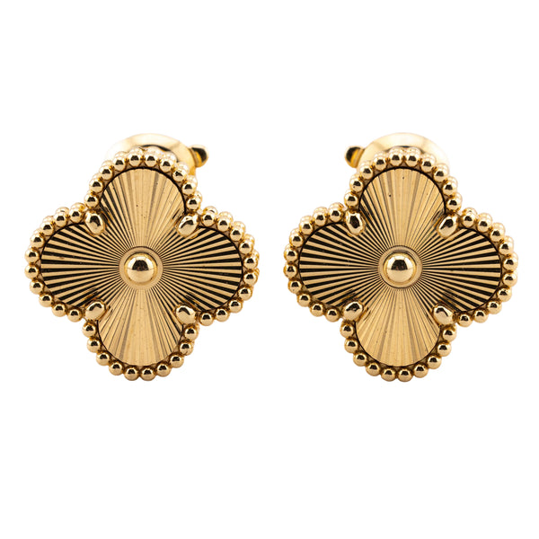 Van Cleef & Arpels Vintage Alhambra Earrings in 18 Karat Yellow Gold