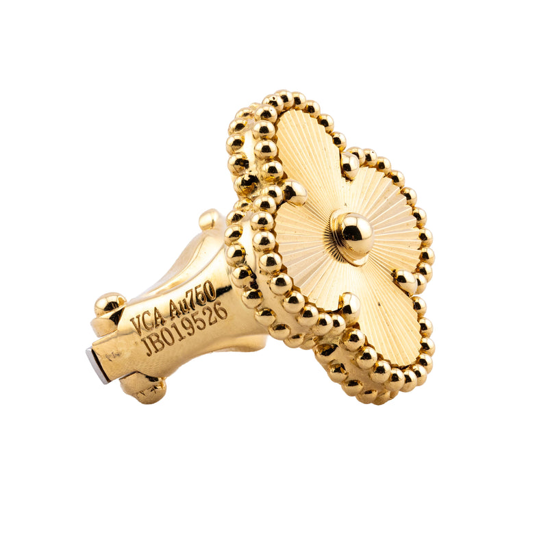 Van Cleef & Arpels Vintage Alhambra Earrings in 18 Karat Yellow Gold