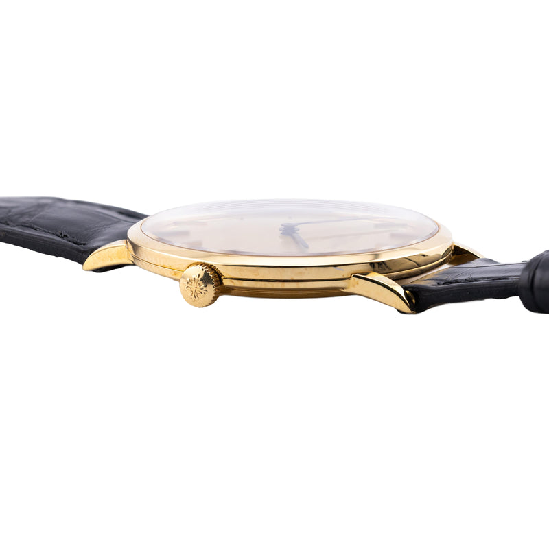 Patek Philippe Calatrava Reference 3468 Mens 18 Karat Gold Wrist Watch Vintage