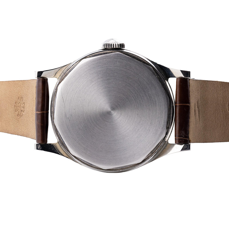 Rare Patek Philippe Reference 565 Stainless Steel Oversized Mens Wrist Watch