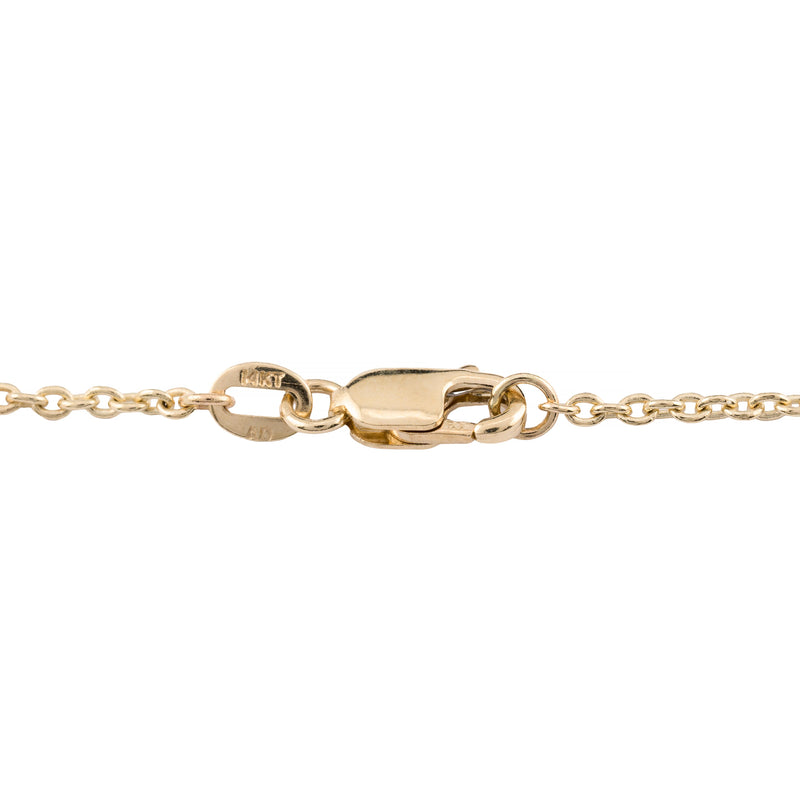 Rose Cut Pear & Marquise Shape Diamond Fringe Necklace in 14K Yellow Gold