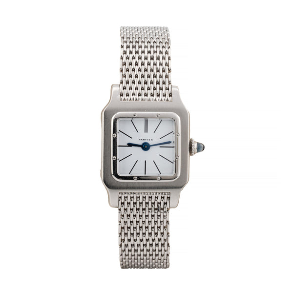 Cartier Very Rare Platinum Santos Wrist Watch Signed European Watch Co C.1925