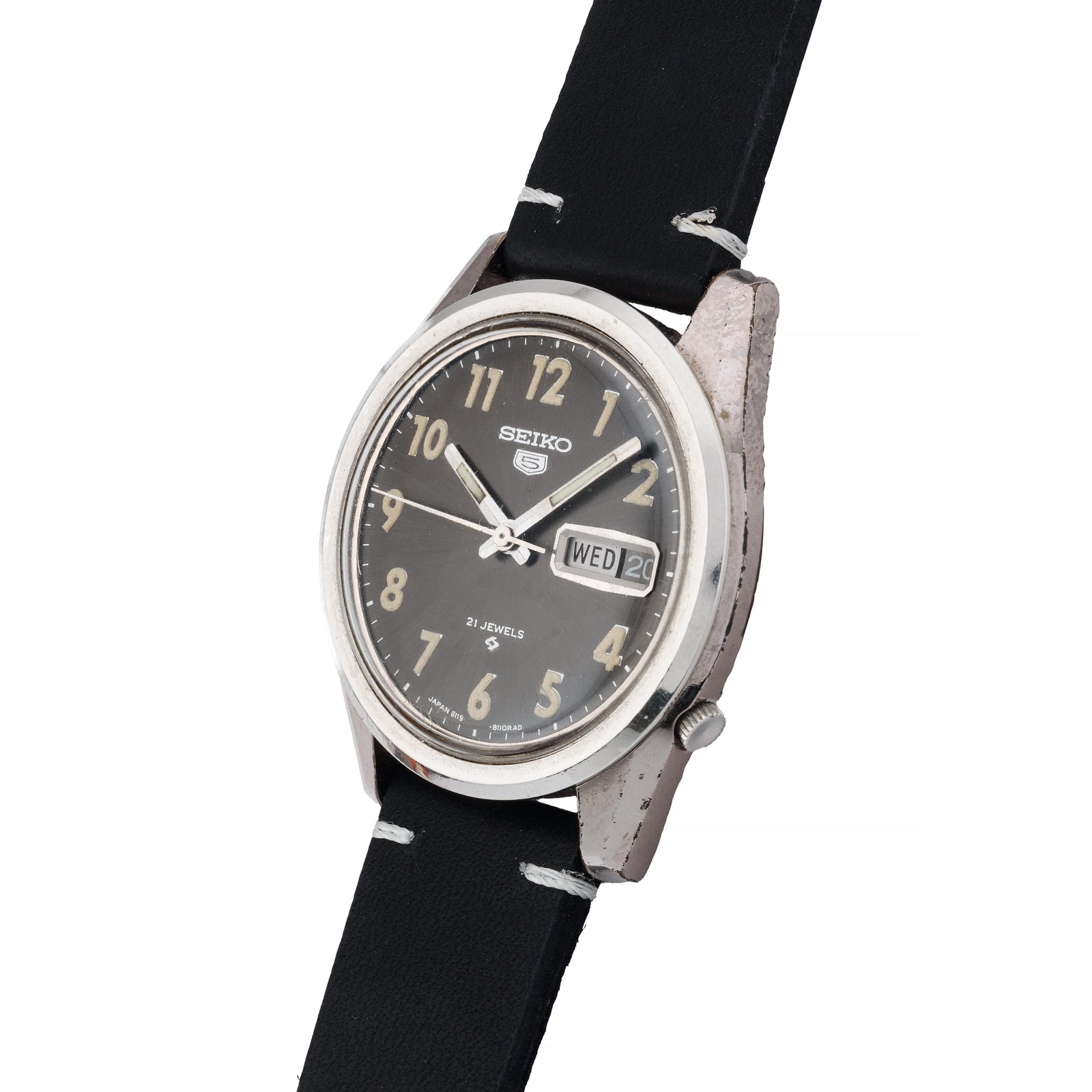 Seiko 6119 Leather Strap Seiko Quartz Seiko 6119 Leather Strap