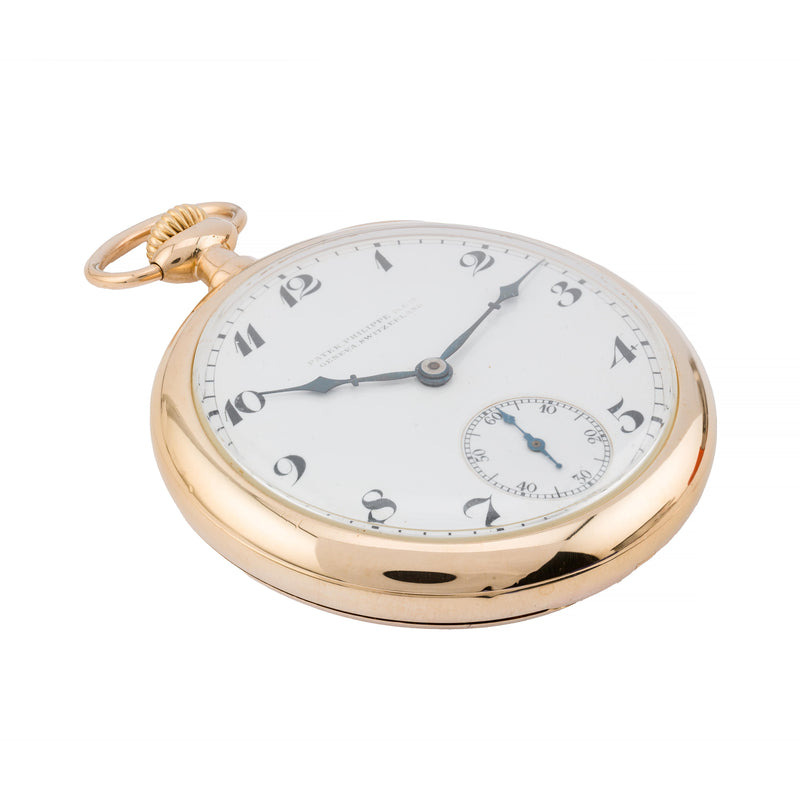 Patek Philippe High Grade 20 Jewel 18 Karat Gold Mens Pocket Watch