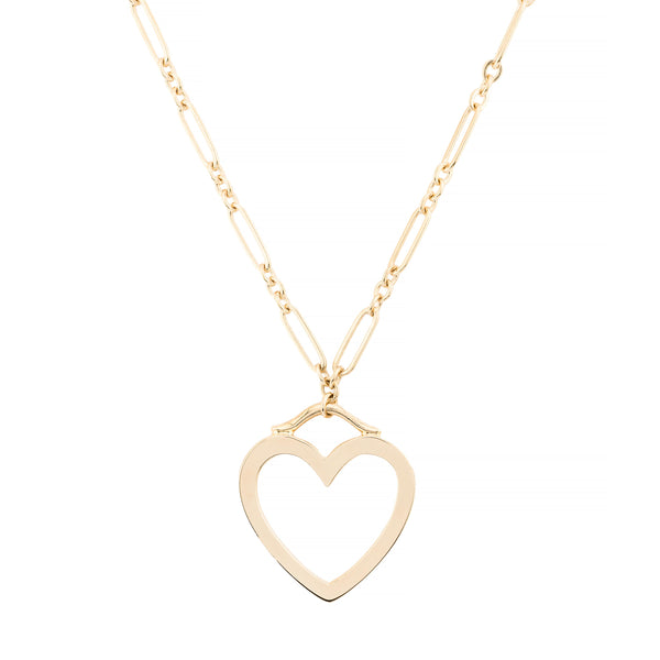 Tiffany & Company Large Sentimental Heart Necklace in 18 Karat Yellow Gold