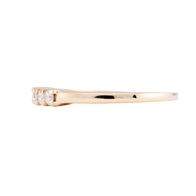Five Stone 0.40Ctw Diamond Wedding Band Ring in 14 Karat Yellow Gold