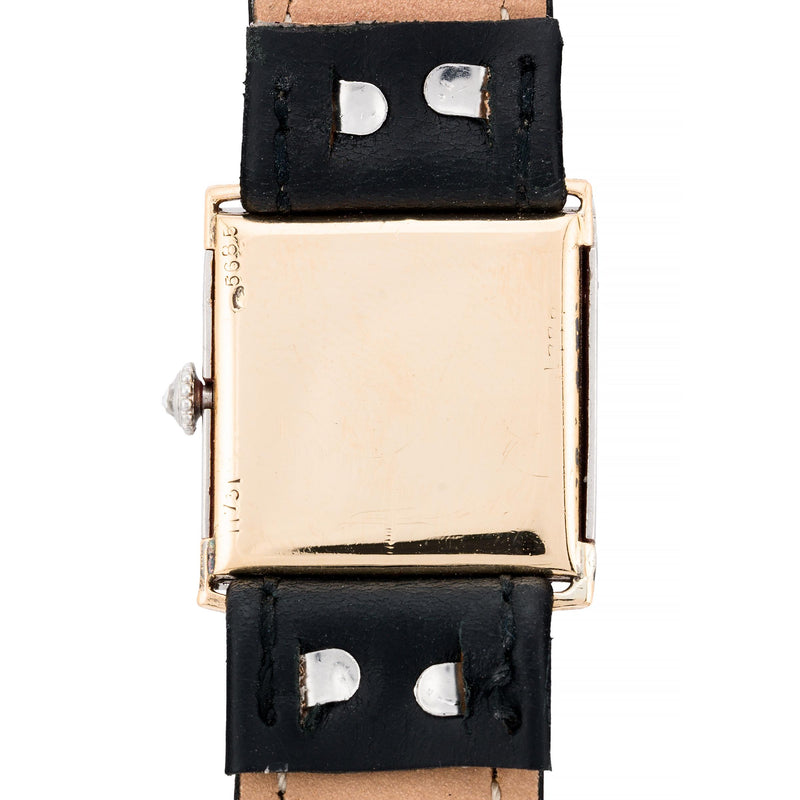 Cartier, Paris Art Deco 1920's Diamond & Onyx Wrist Watch in Platinum
