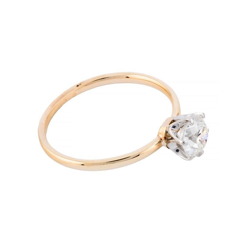 Tiffany & Co Antique 0.75ct Diamond Engagement Ring in 18 Karat Gold, Platinum