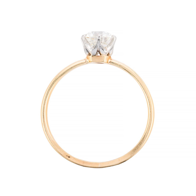 Tiffany & Co Antique 0.75ct Diamond Engagement Ring in 18 Karat Gold, Platinum