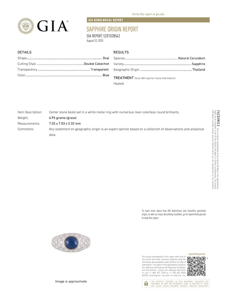Sumptuous 4.35ctw Sapphire & Diamond Dome Cocktail Ring in Platinum