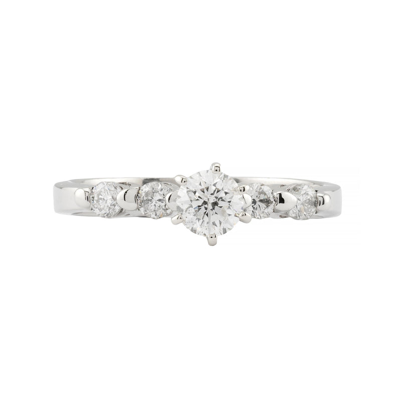 Vintage 0.64ctw Diamond Engagement Ring in Platinum