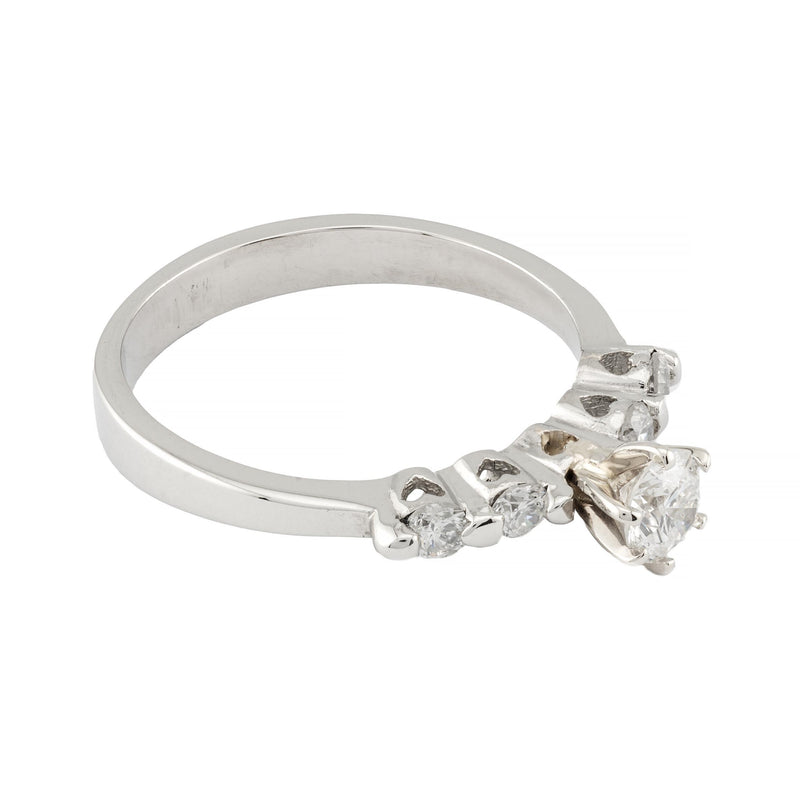 Vintage 0.64ctw Diamond Engagement Ring in Platinum