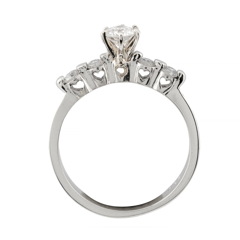 Vintage 0.64ctw Diamond Engagement Ring in Platinum