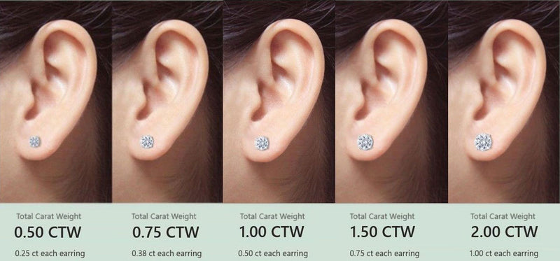 Classic Natural Diamond Stud Earrings