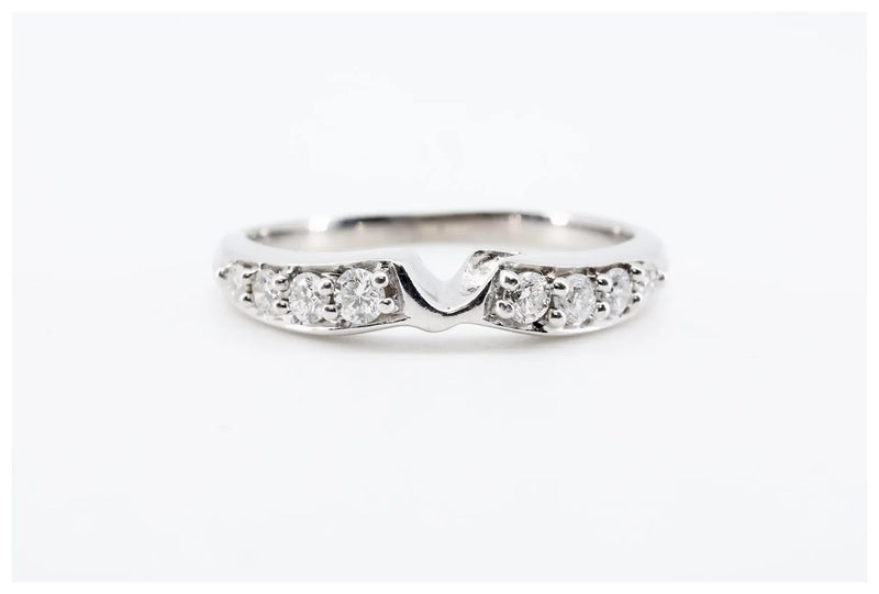 1.00Ctw Marquise & Round Diamond Bridal Engagement Suite 18K White Gold