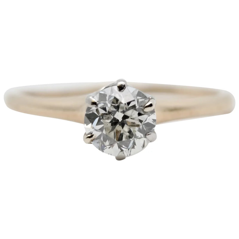 Edwardian 0.75ct Old European Cut Diamond Solitaire Engagement Ring