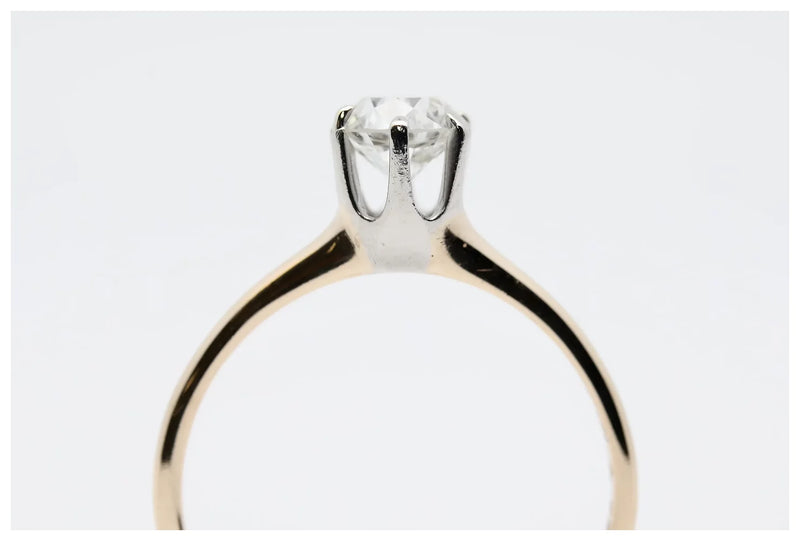 Edwardian 0.75ct Old European Cut Diamond Solitaire Engagement Ring